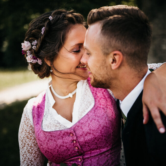 intimate alpine wedding couple close moment